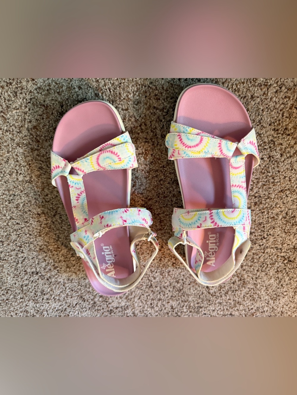 Alegria Adjustable Backstrap Sandals Henna tie-dye Size 41 - Picture 2 of 9